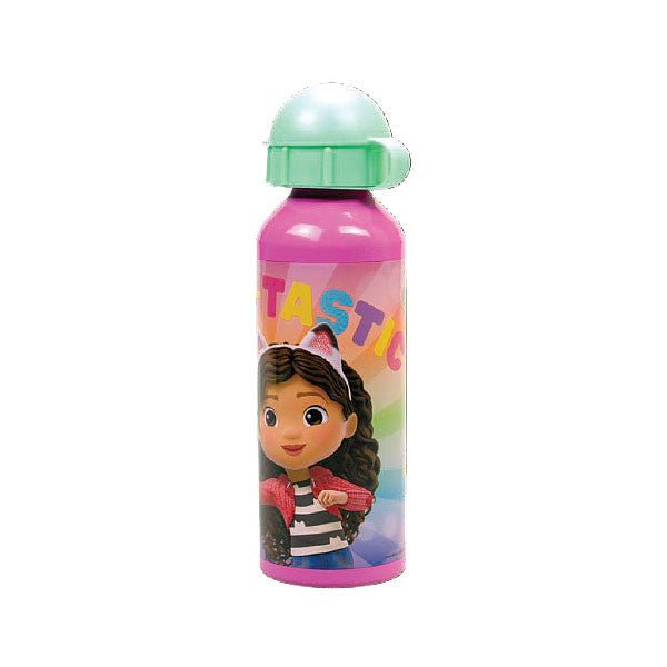Gabby's Dollhouse Color Fade Aluminium-Trinkflasche mit Trinkverschluss für Kinder – 520 ml