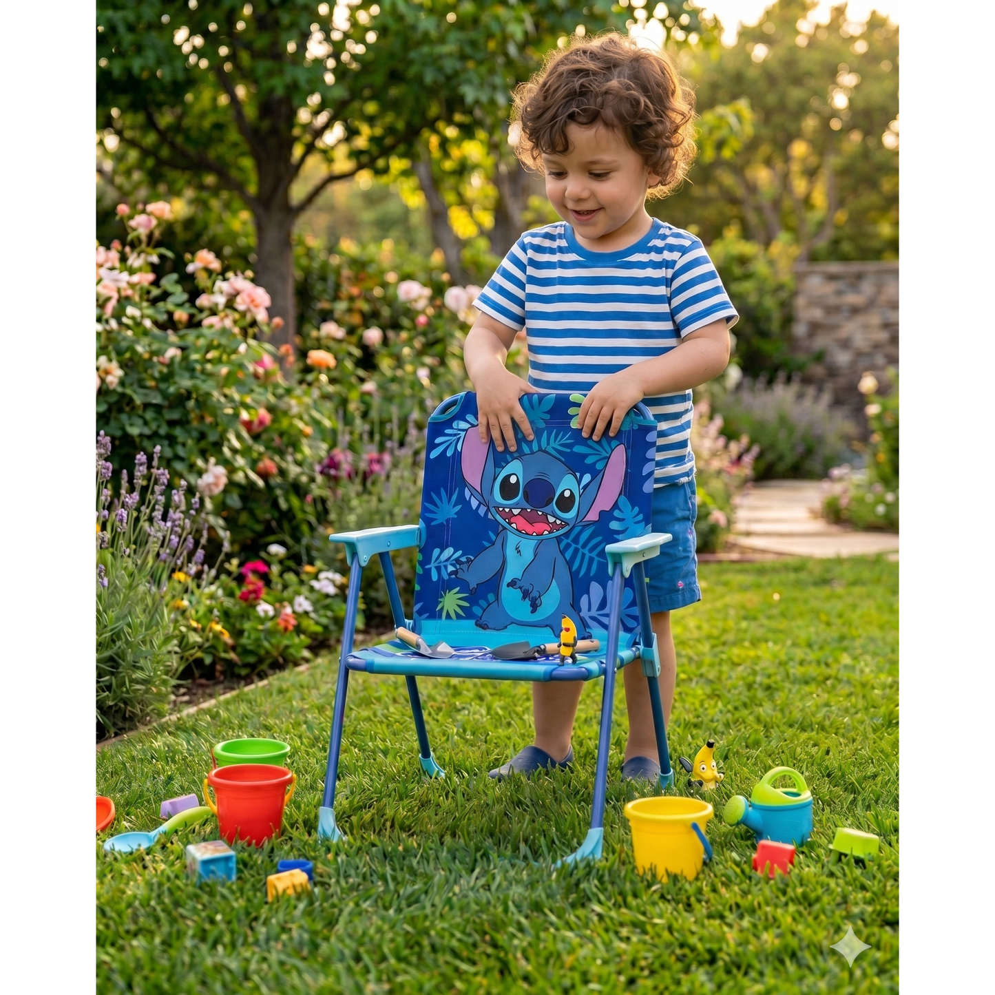 Disney Stitch Kinder Campingstuhl klappbar faltbar Outdoor Gartenstuhl Kinder