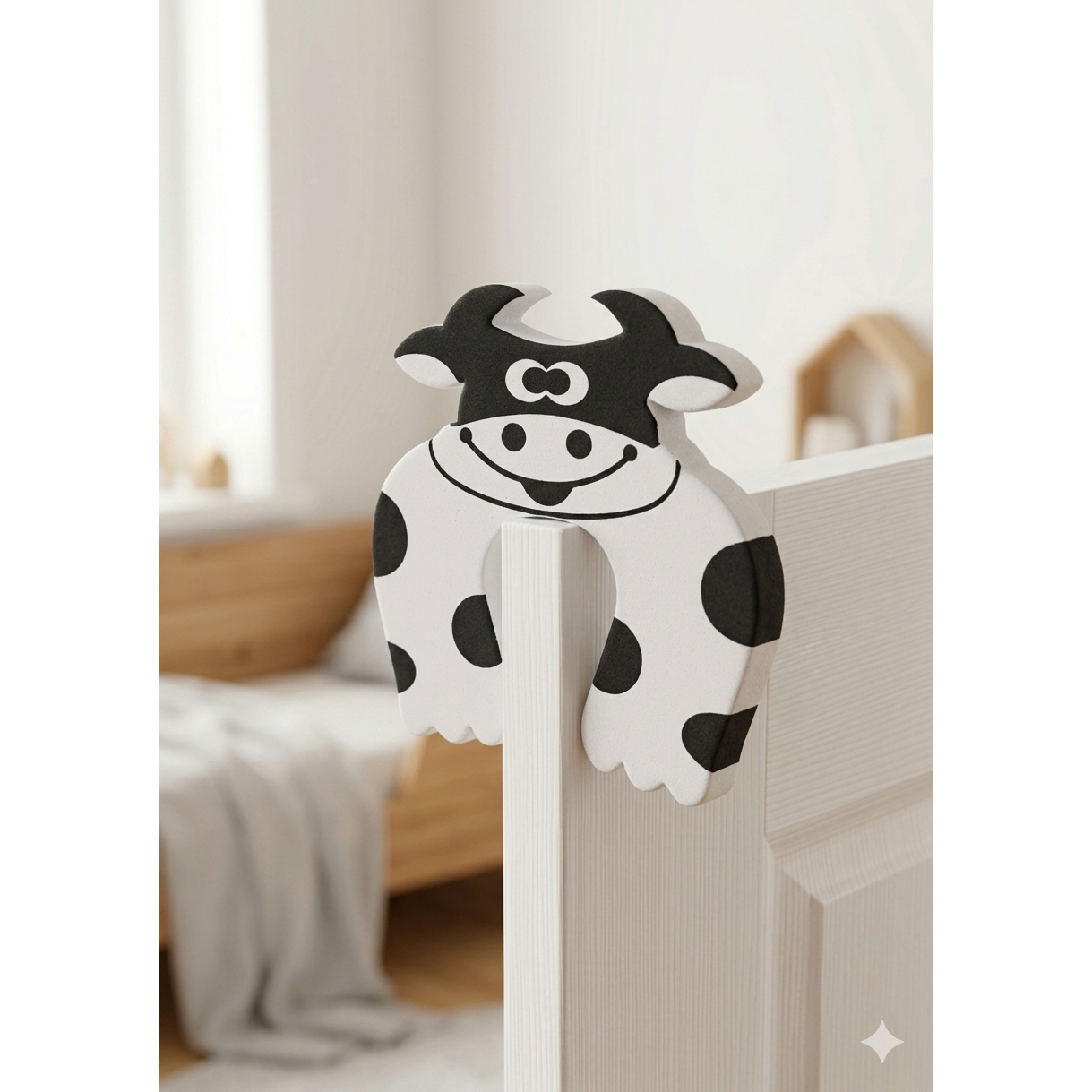 Tier-Motiv Türstopper Klemmschutz für Babys – Bunter Schaumstoff-Fingerschutz (Löwe, Giraffe, etc.)