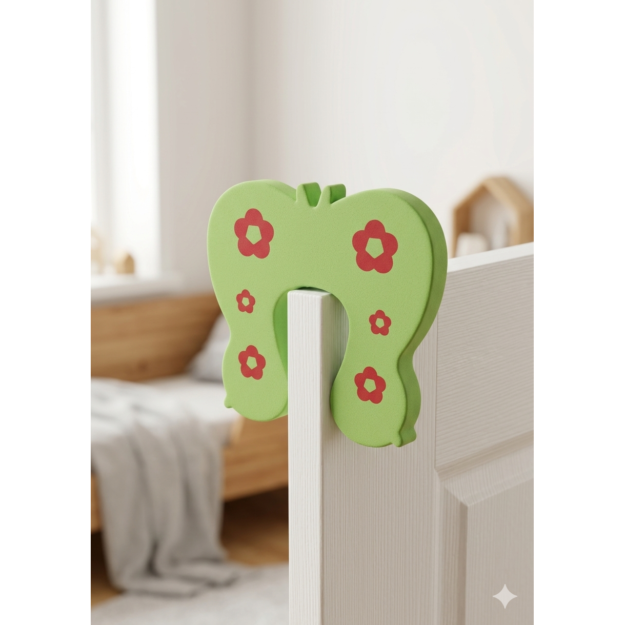 Tier-Motiv Türstopper Klemmschutz für Babys – Bunter Schaumstoff-Fingerschutz (Löwe, Giraffe, etc.)