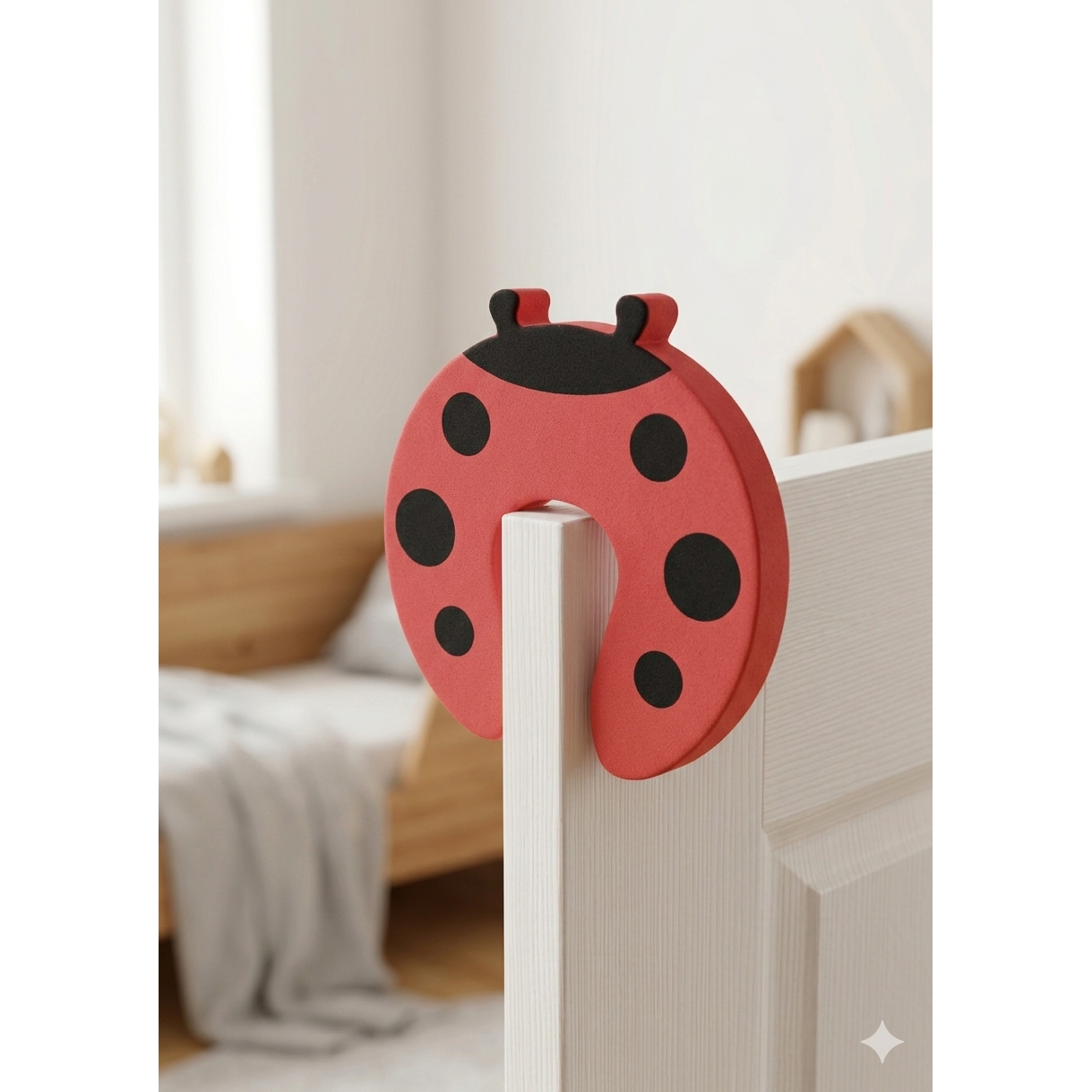 Tier-Motiv Türstopper Klemmschutz für Babys – Bunter Schaumstoff-Fingerschutz (Löwe, Giraffe, etc.)