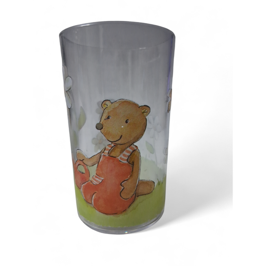 Nostalgischer Kinder-Trinkbecher „Kleiner Bär“ – 250ml Kunststoffbecher – Bruchsicher & Leicht – Sonderverkauf Restposten