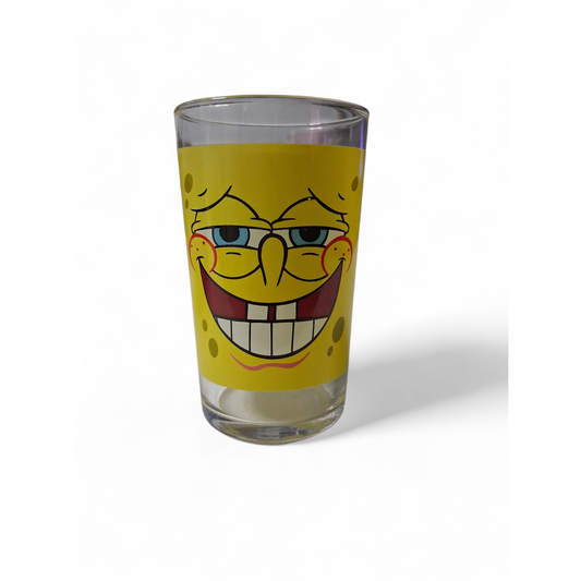 SpongeBob Schwammkopf Mini-Glas 80ml – Sammlerglas 2005 – Retro Nickelodeon – Sonderverkauf Restposten