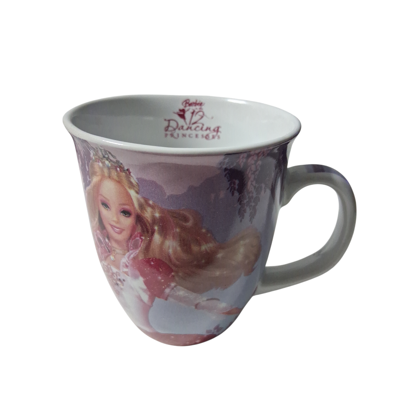Barbie Porzellantasse „Die 12 tanzenden Prinzessinnen“ – Großer 360 ml Kaffeebecher – Rarität im Sonderverkauf