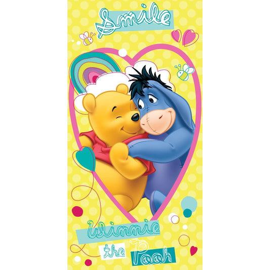 Disney Winnie the Pooh Smile Cotton Bath Towel for Kids – 70 × 140 cm