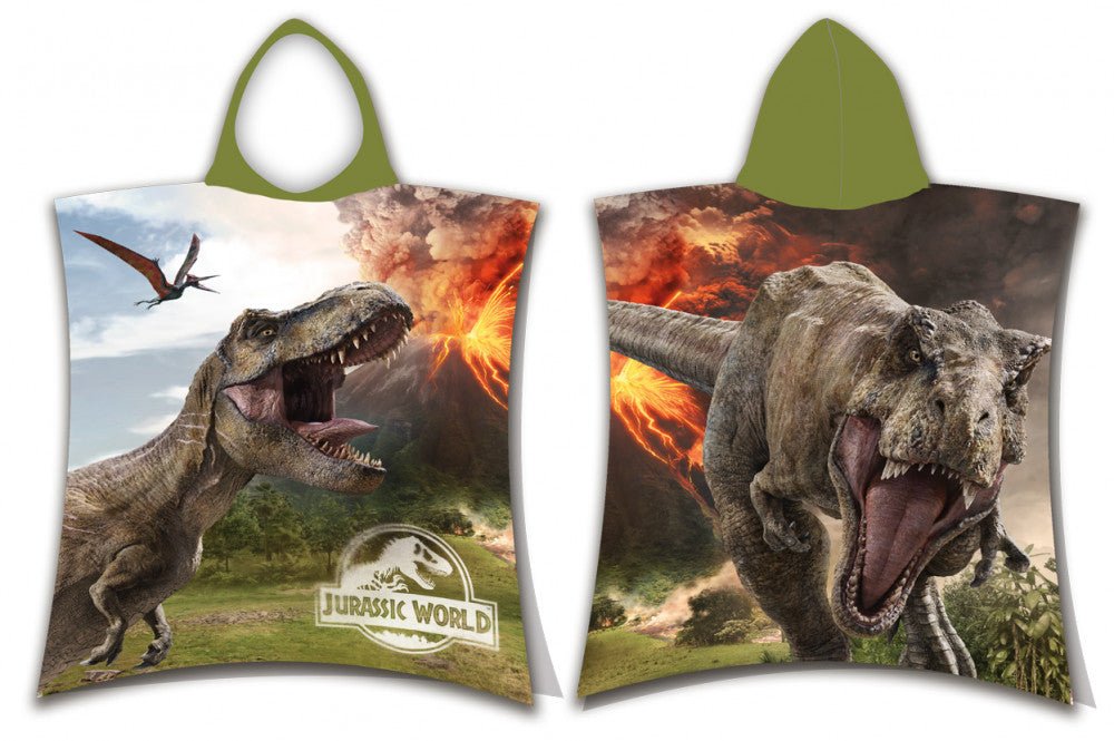 Jurassic World Volcano 50*115cm Badeponcho für Kinder aus Baumwolle – 50 × 115 cm
