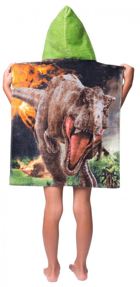 Jurassic World Volcano 50*115cm Badeponcho für Kinder aus Baumwolle – 50 × 115 cm