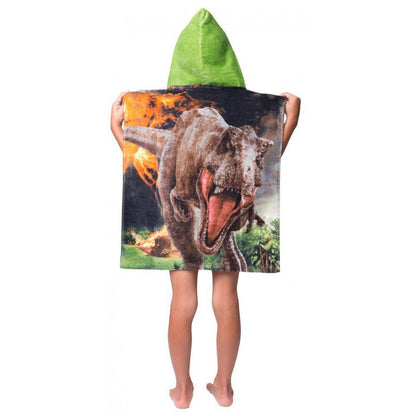 Jurassic World Volcano 50*115cm Badeponcho für Kinder aus Baumwolle – 50 × 115 cm