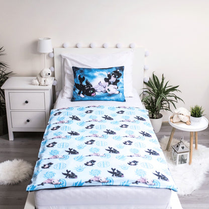 Drachenzähmen Leicht Gemacht Babies Kinder Babybettwäsche-Set – 100 × 135 cm + 40 × 60 cm, Baumwolle
