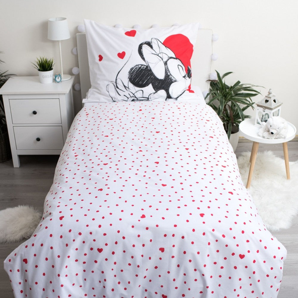 Disney Mickey Minnie Love Bettwäscheset 140×200cm, 70×90 cm
