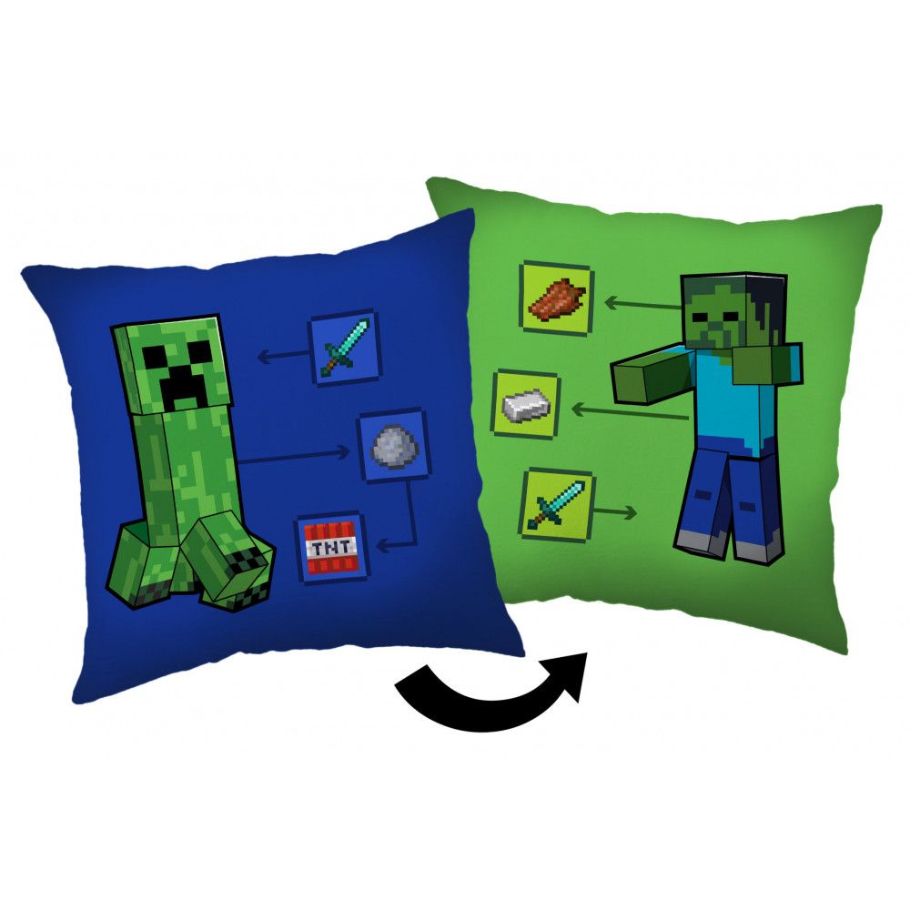 Minecraft How to Creeper dekoratives Kissen 40*40 cm