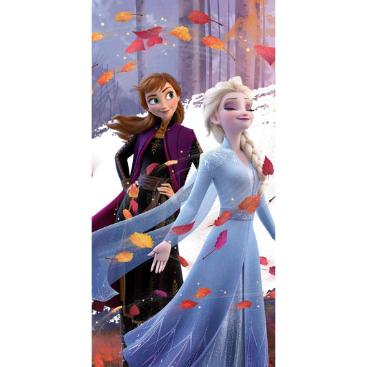 Disney Eiskönigin Leaves Badehandtuch Badetuch für Kinder aus Baumwolle – 70 × 140 cm