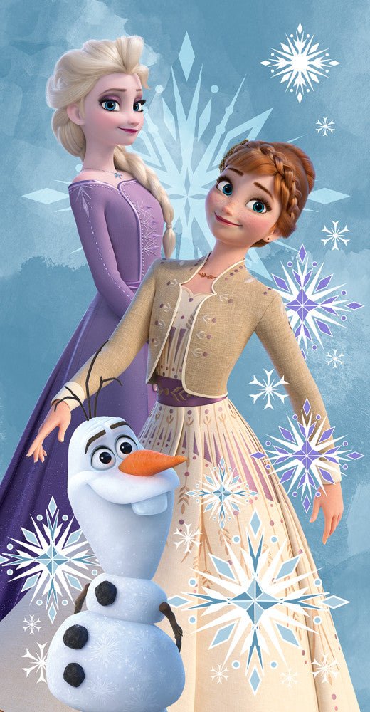 Disney Eiskönigin Olaf and the Sisters Badetuch für Kinder aus Baumwolle – 70 × 140 cm
