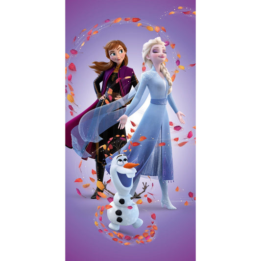 Disney Eiskönigin Leaves Magic Badetuch für Kinder aus Baumwolle – 70 × 140 cm