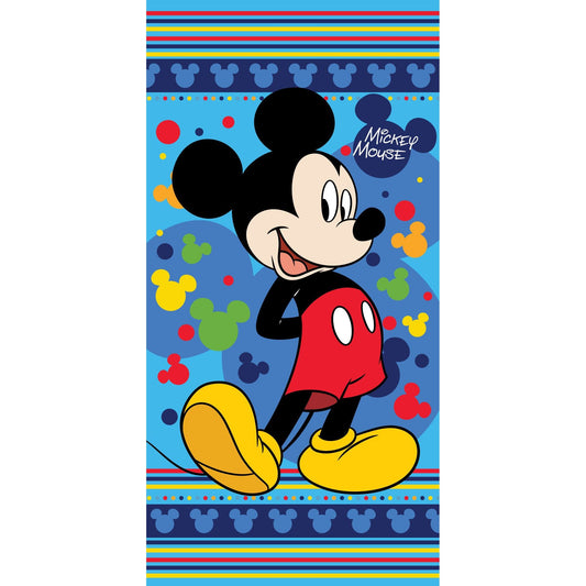 Disney Mickey Badetuch für Kinder aus Baumwolle – 70 × 140 cm