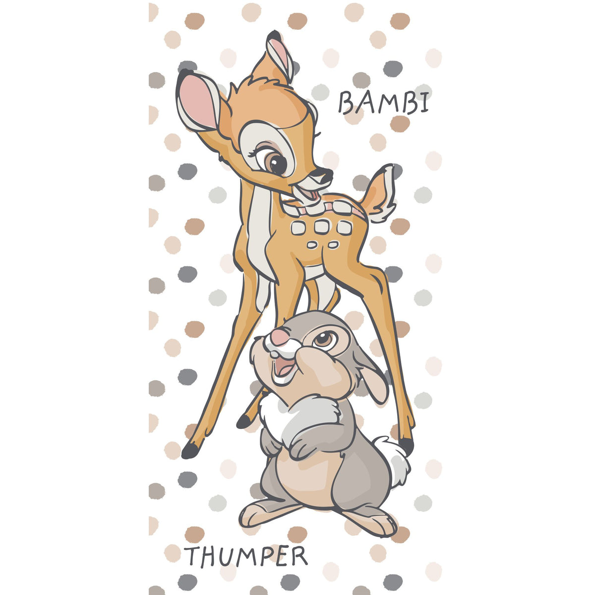 Disney Bambi Dotty Kids' Cotton Bath Towel - 70 x 140 cm