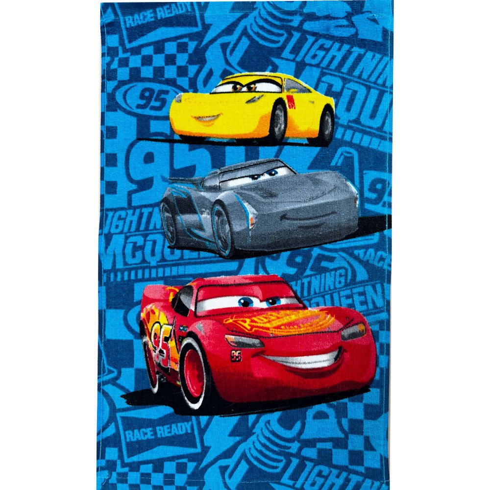 Disney Cars Speed Champions Gesichtstuch für Kinder aus Baumwolle – 30 × 50 cm