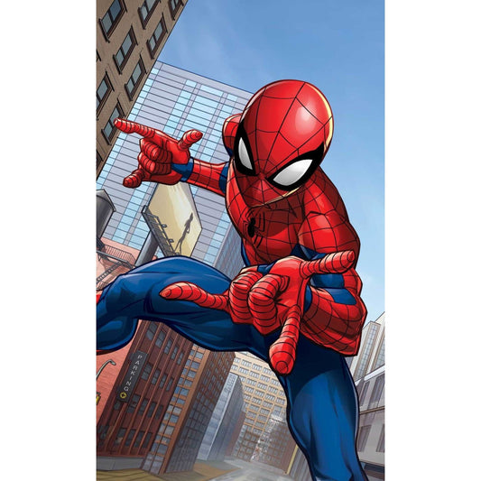 Spiderman City Glider Gesichtstuch für Kinder aus Baumwolle – 30 × 50 cm