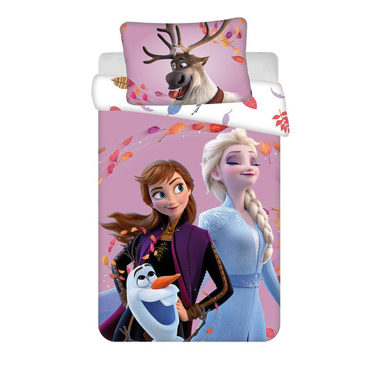 Disney Eiskönigin Wind Babybettwäsche-Set – 100 × 135 cm + 40 × 60 cm, Baumwolle