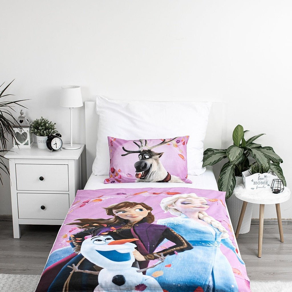 Disney Eiskönigin Wind Babybettwäsche-Set – 100 × 135 cm + 40 × 60 cm, Baumwolle