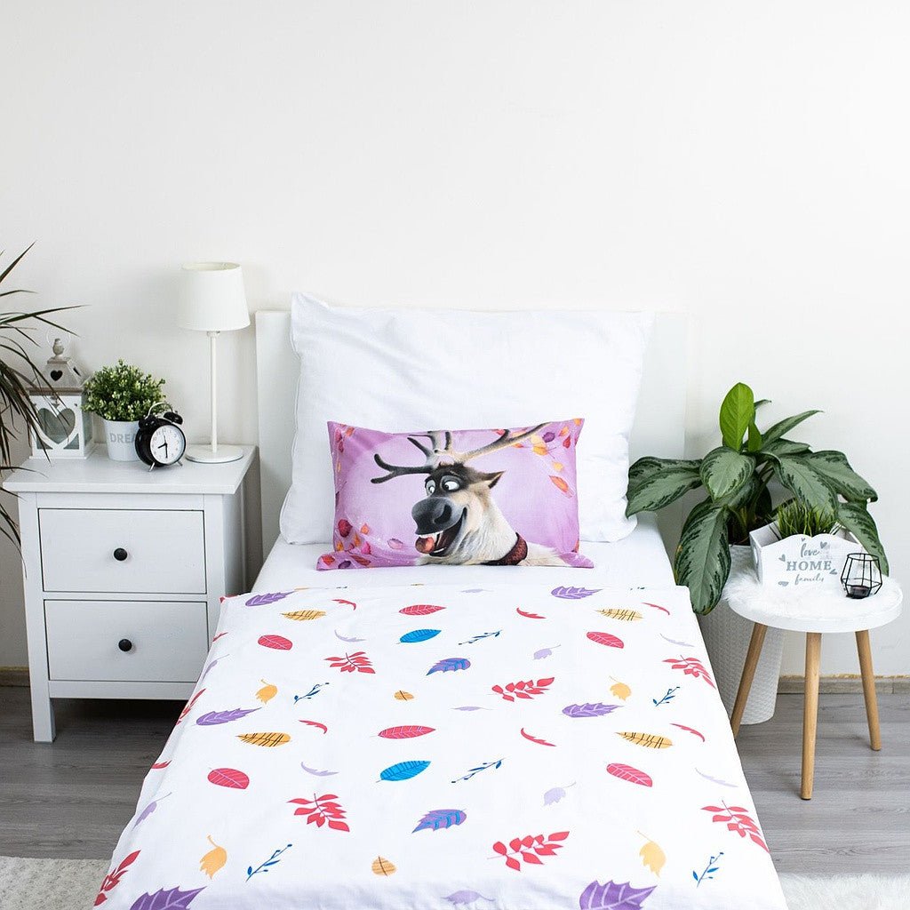 Disney Eiskönigin Wind Babybettwäsche-Set – 100 × 135 cm + 40 × 60 cm, Baumwolle