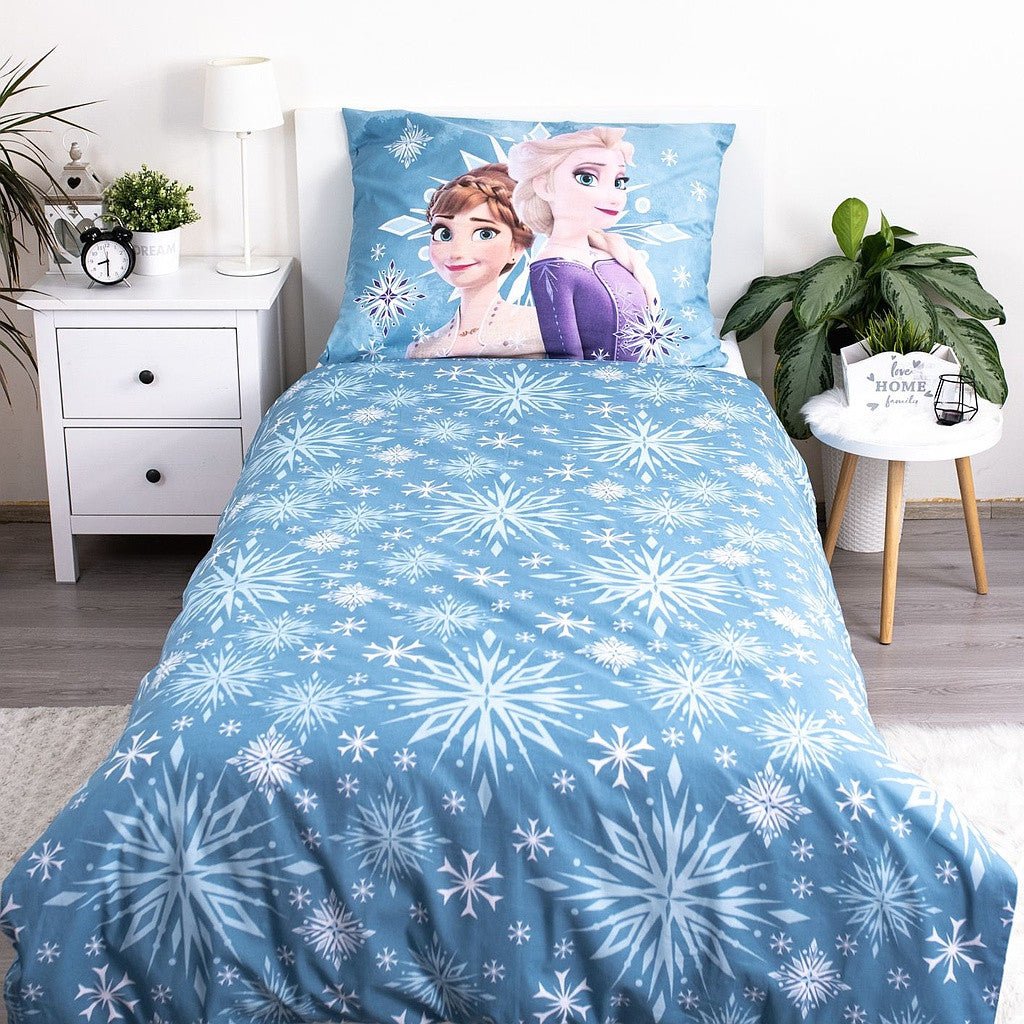 Disney Eiskönigin White Snowflake Babybettwäsche-Set – 100 × 135 cm + 40 × 60 cm, Baumwolle