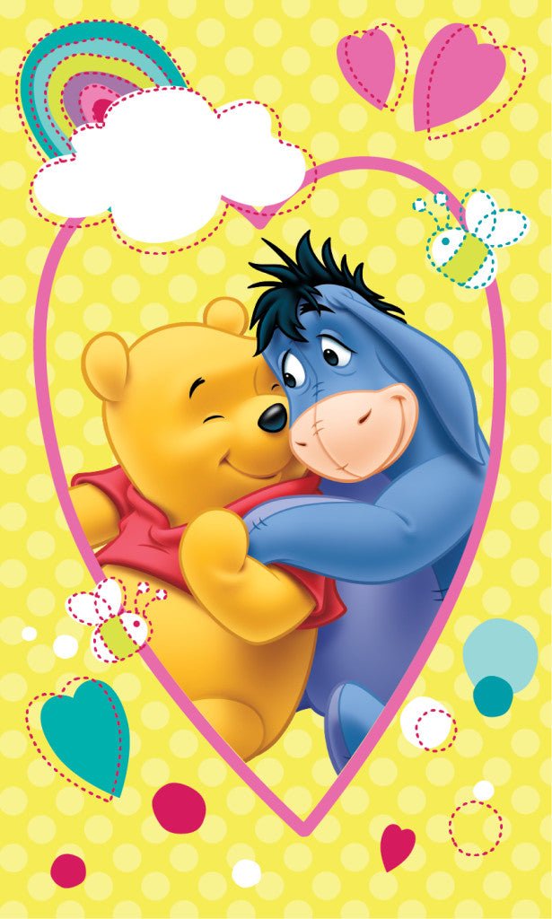 Disney Winnie Puuh Smile Gesichtstuch für Kinder aus Baumwolle – 30 × 50 cm