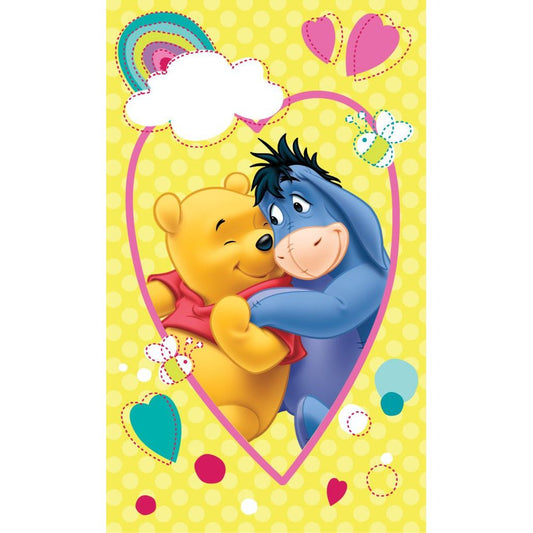 Disney Winnie Puuh Smile Gesichtstuch für Kinder aus Baumwolle – 30 × 50 cm