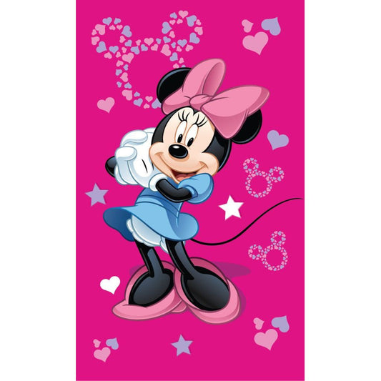 Disney Minnie Pink Gesichtstuch für Kinder aus Baumwolle – 30 × 50 cm