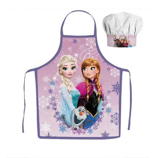 Disney Frozen Frosted Kinder-Kochschürze & Kochmütze