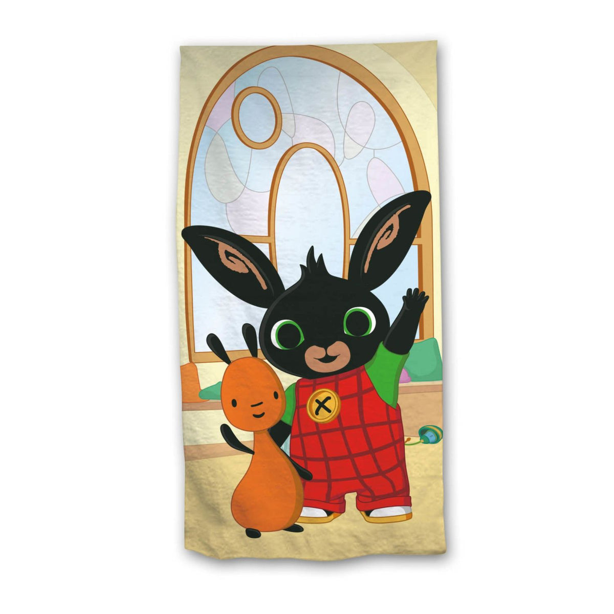 Bing Hoppity Serviette de Bain Enfant en Coton – 70 × 140 cm