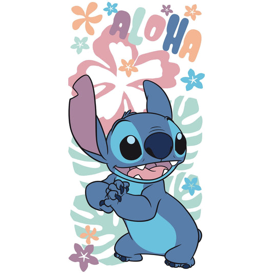 Disney Lilo and Stitch Hawaiian Harmony Cotton Beach Towel for Children - 70 x 140 cm