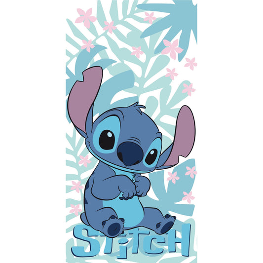 Disney Lilo and Stitch Palm Leaves Cotton Kids' Beach Towel – 70 x 140 cm
