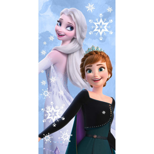 Disney Eiskönigin Royal Sisters Badetuch für Kinder aus Baumwolle – 70 × 140 cm