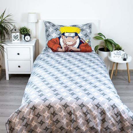 Naruto Grey Bettwäsche 140×200cm, 70×90 cm
