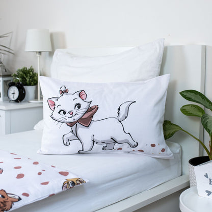 Disney Marie Friends Kinder Bettwäschebezug Babybettwäsche-Set – 100 × 135 cm + 40 × 60 cm, Baumwolle