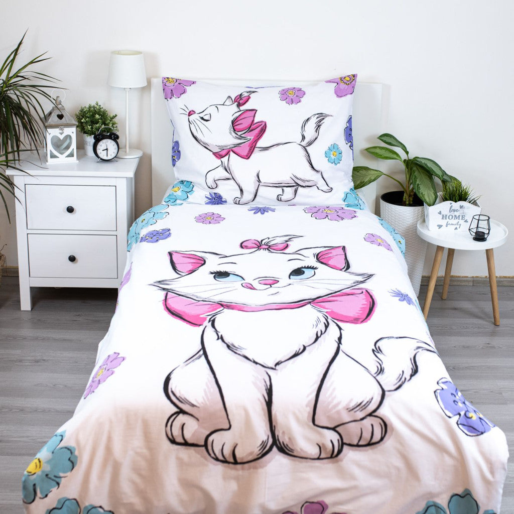 Disney Marie Floral Bettwäschebezug 140×200cm, 70×90 cm