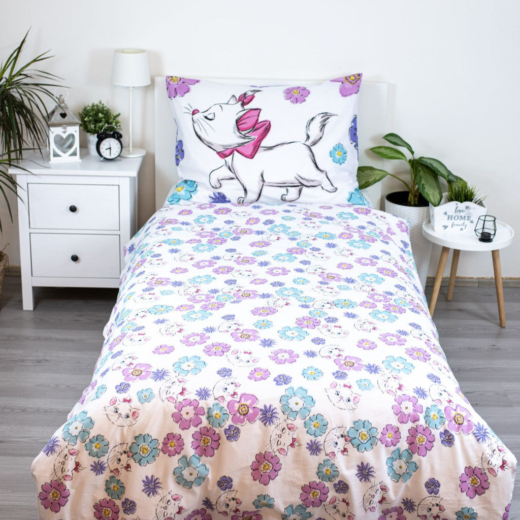 Disney Marie Floral Bettwäschebezug 140×200cm, 70×90 cm