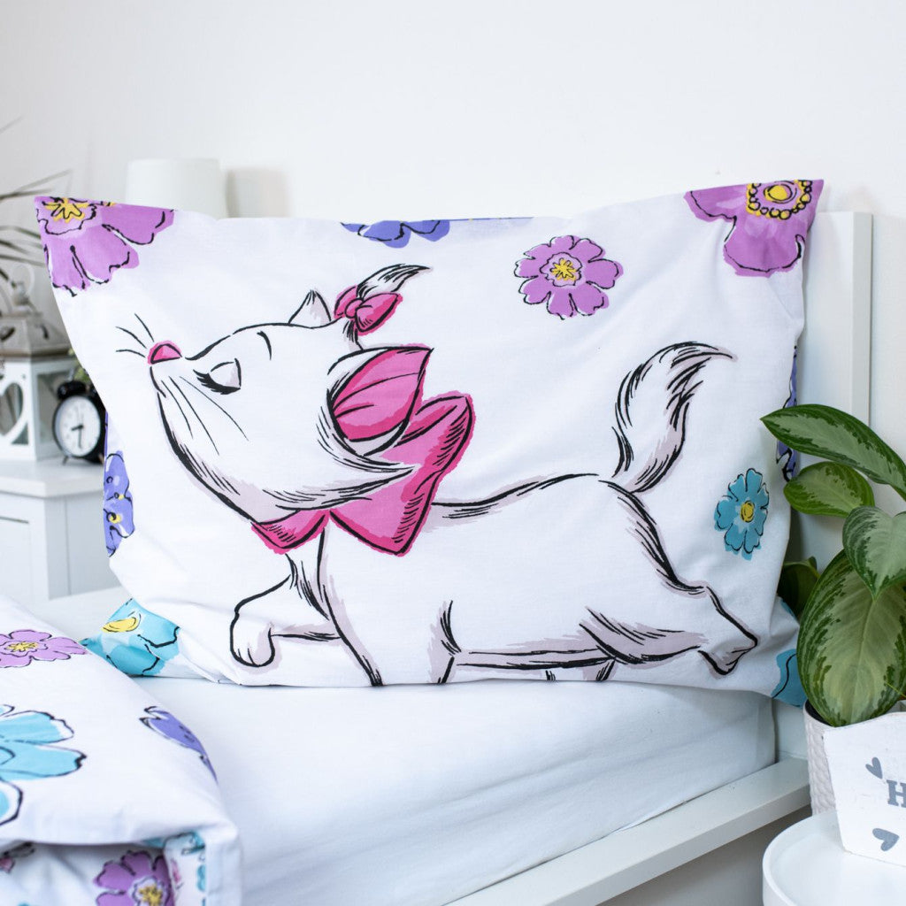 Disney Marie Floral Bettwäschebezug 140×200cm, 70×90 cm