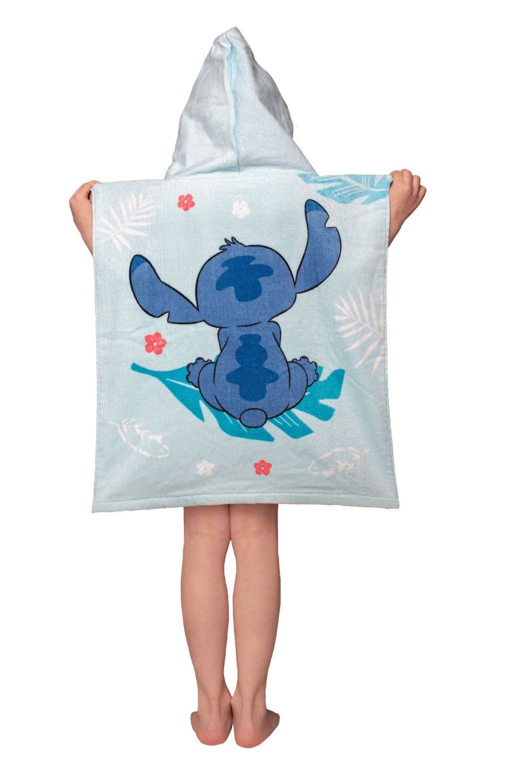 Disney Lilo und Stitch Blue Badeponcho für Kinder aus Baumwolle – 50 × 115 cm