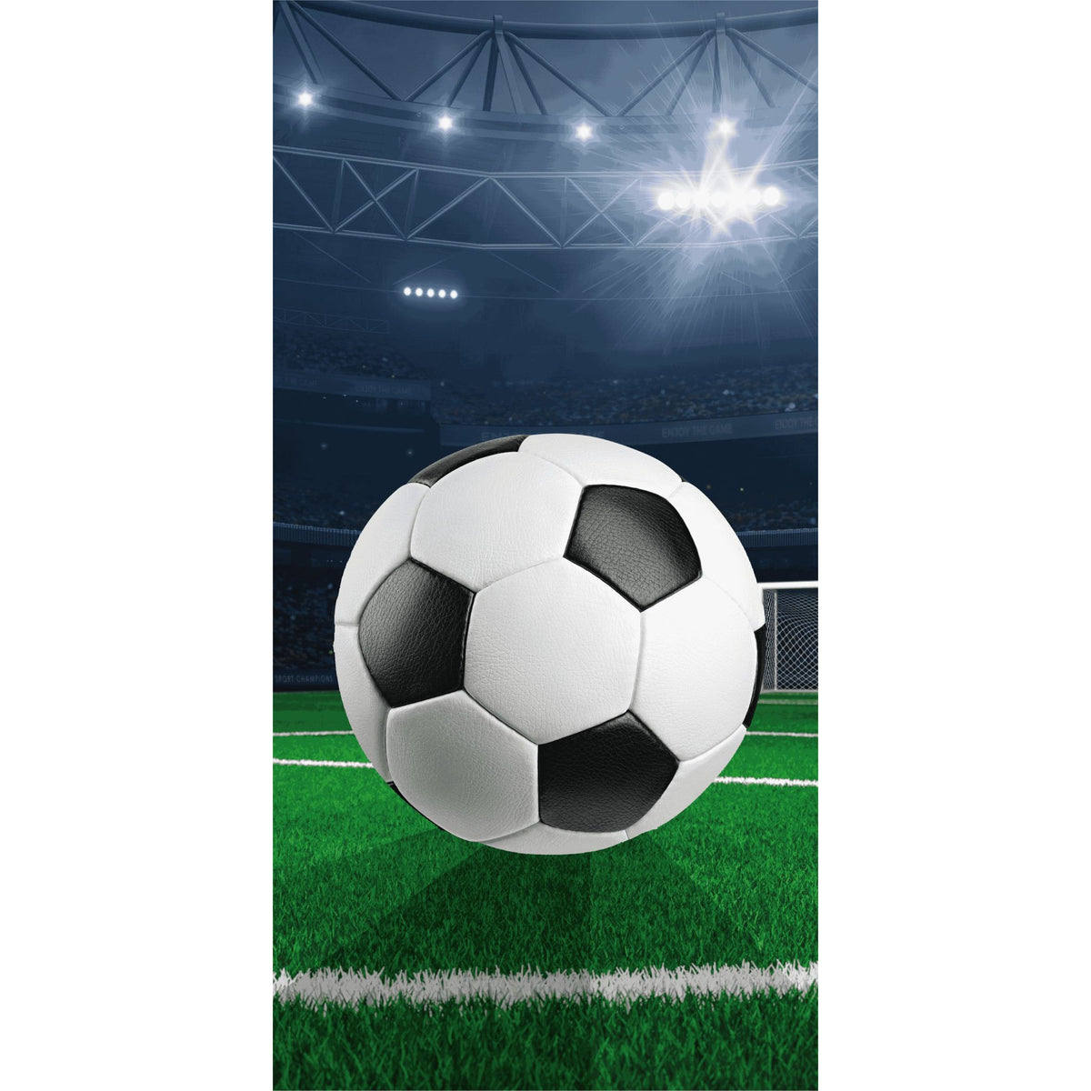 Football Field Cotton Kids' Beach Towel - 70 x 140 cm