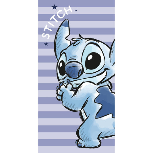Disney Lilo and Stitch Stripes (Quick Dry) Kids' Polyester Beach Towel – 70 × 140 cm