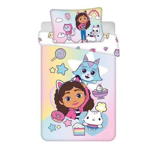 Gabby's Dollhouse Sugar Dream Babybettwäsche-Set – 100 × 135 cm + 40 × 60 cm, Baumwolle