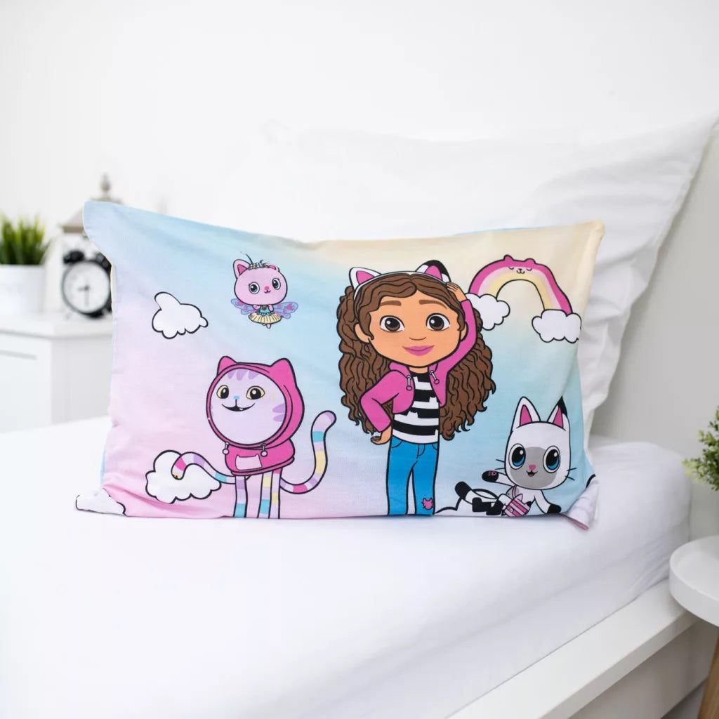 Original Gabby's Dollhouse Sugar Dream Kinderbettwäsche aus 100 % Baumwolle mit Bettdeckenbezug 100 × 135 cm und Kissenbezug 40 × 60 cm