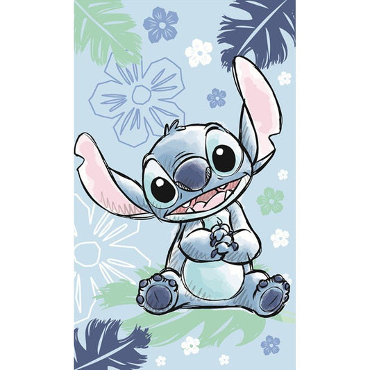 Disney Lilo und Stitch Ohana Blue Gesichtstuch für Kinder aus Baumwolle – 30 × 50 cm