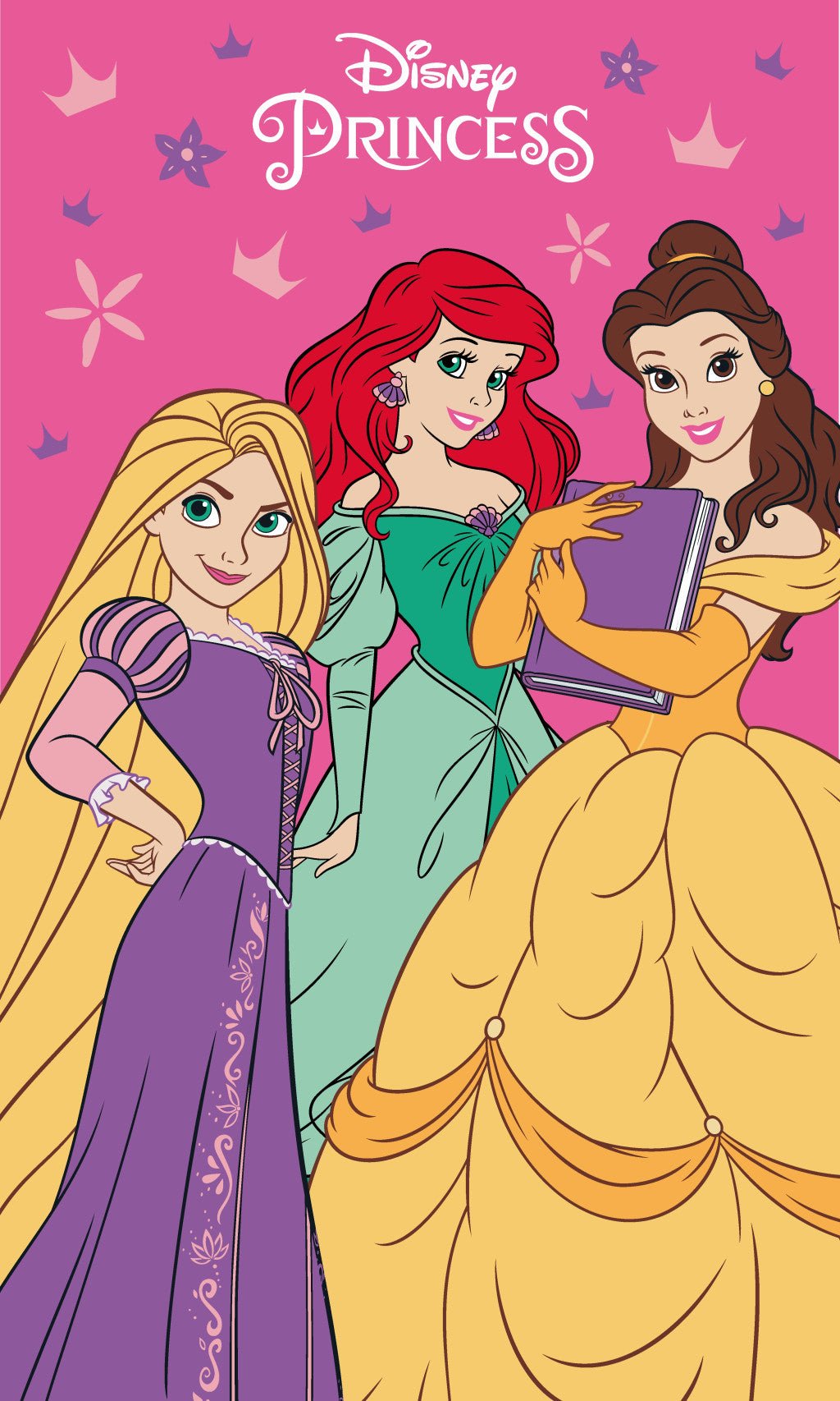 Disney Prinzessin Charm Gesichtstuch für Kinder aus Baumwolle – 30 × 50 cm