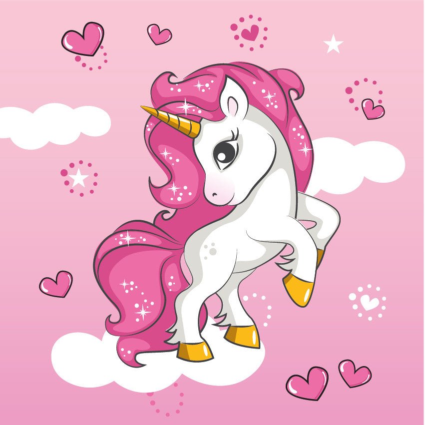 Einhorn Special Gesichtstuch für Kinder aus Baumwolle – 30 × 30 cm