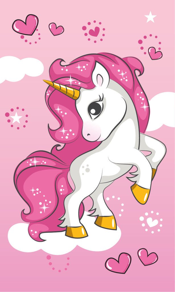 Einhorn Special Gesichtstuch für Kinder aus Baumwolle – 30 × 50 cm