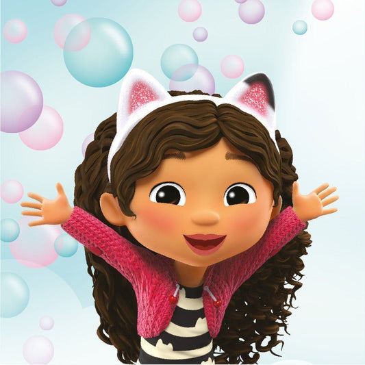 Gabby's Dollhouse Bubbles Gesichtstuch für Kinder aus Baumwolle – 30 × 30 cm