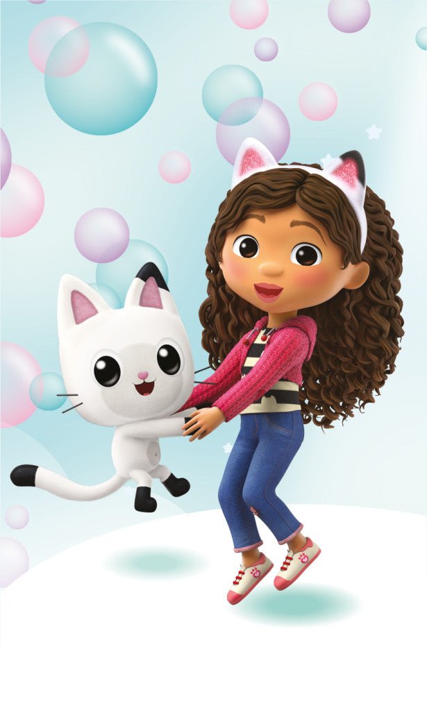 Gabby's Dollhouse Bubbles Gesichtstuch für Kinder aus Baumwolle – 30 × 50 cm